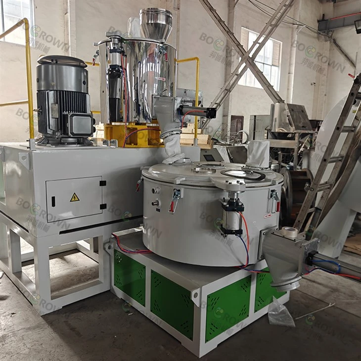 Horizontal high-speed mixer